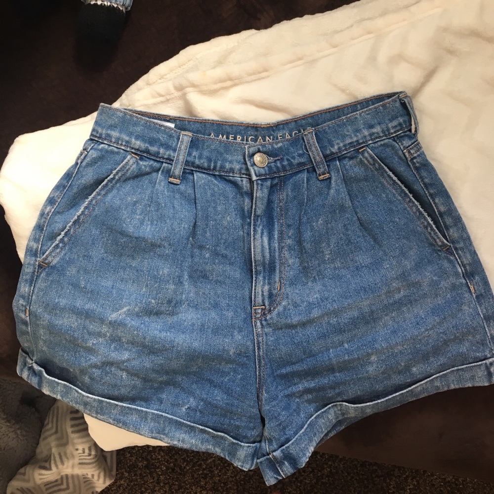 High waisted mom shorts